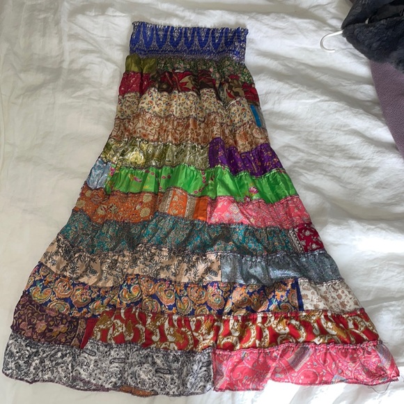 Blue Sky Dresses & Skirts - Bohemian Maxi Skirt